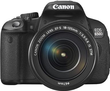 Canon EOS 650D Actual Size Image
