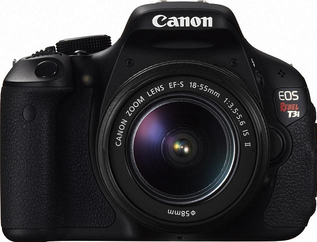 Canon EOS Rebel T3i Actual Size Image