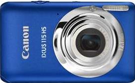 Canon IXUS 115 HS Actual Size Image
