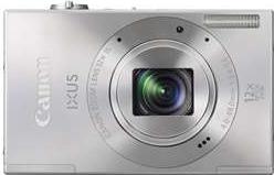 Canon IXUS 500 HS Actual Size Image