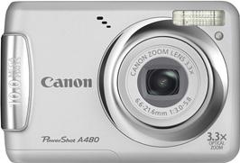 Canon PowerShot A480 Actual Size Image