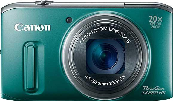 Canon PowerShot SX260 HS (2) Actual Size Image