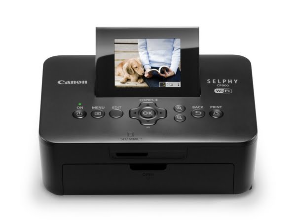 Canon SELPHY CP900 Black Wireless Color Photo Printer Actual Size Image