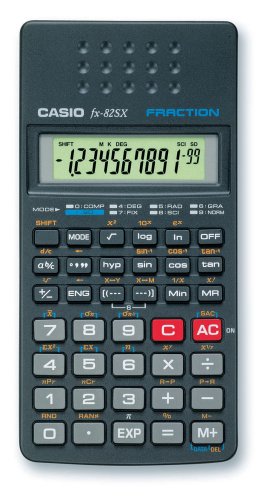 Casio FX-82SX Actual Size Image