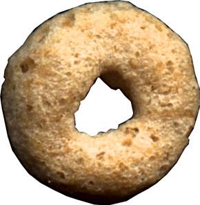 Cheerio Actual Size Image