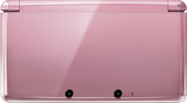 Closed 3DS Coral Pink Actual Size Image