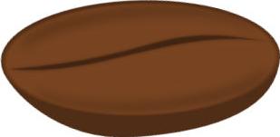 Coffee Bean Actual Size Image