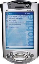 Compaq iPAQ Pocket PC H3950 Actual Size Image