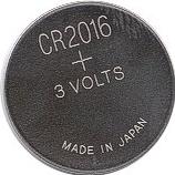 CR2016 battery Actual Size Image