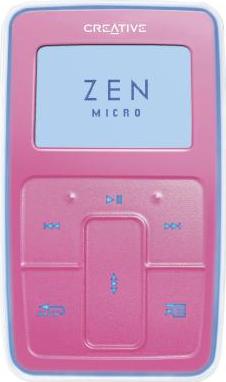 Creative ZEN Micro Actual Size Image