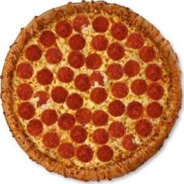 Domino's Pizza Actual Size Image