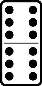 Domino tile Actual Size Image