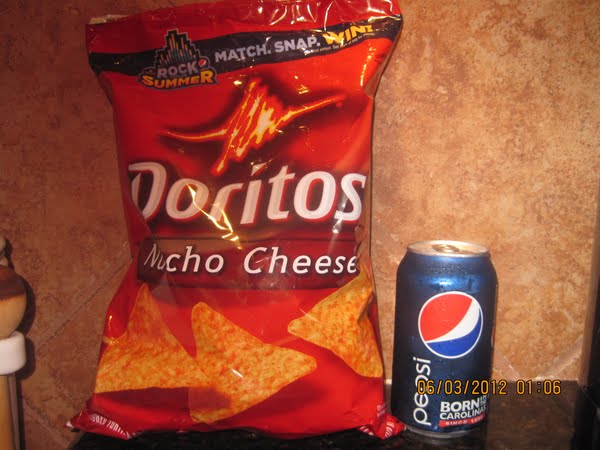 Doritos and Pepsi Actual Size Image