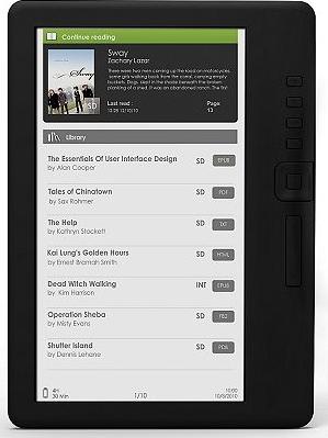 DPS E750 ebook reader Actual Size Image