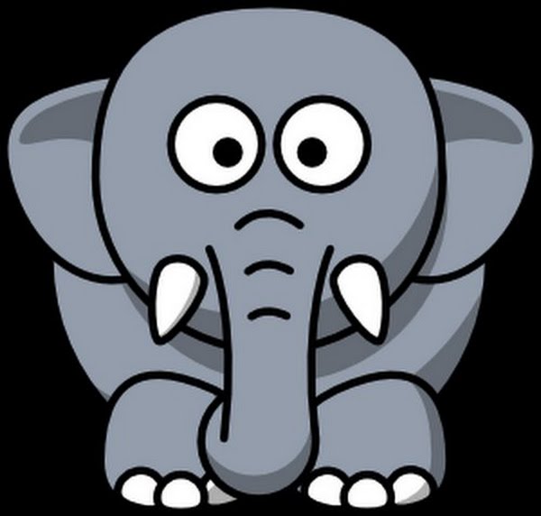 Elephant (2) Actual Size Image
