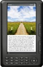 Ematic 7 TFT Color eBook Reader Actual Size Image