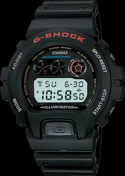 G-Shock DW6900-1V Actual Size Image