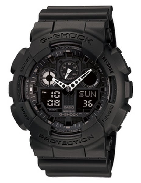 G-shock ga 100 1a1 Actual Size Image