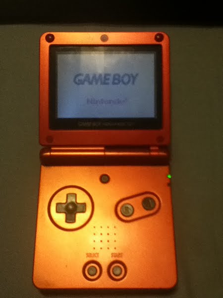 Gameboy Advance SP Actual Size Image