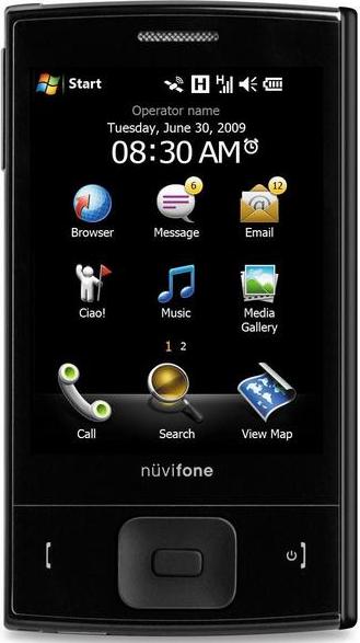 Garmin-Asus nuvifone M20 Actual Size Image