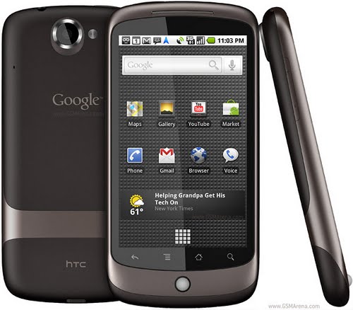 Google Nexus One (2) Actual Size Image