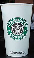 Grande Starbucks Coffee Cup Actual Size Image