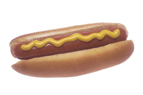 Hot Dog  Actual Size Image