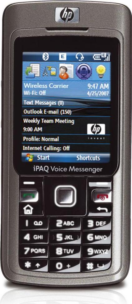 HP iPAQ 514 Actual Size Image