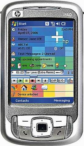 HP iPAQ rw6828 Actual Size Image