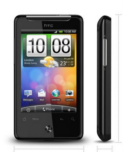 HTC Aria (2) Actual Size Image