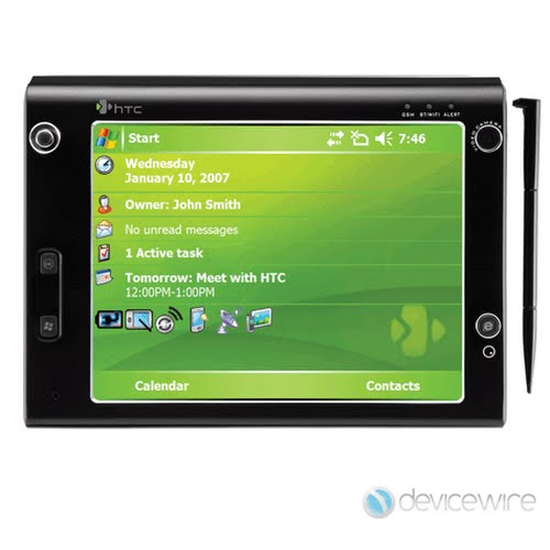 HTC Athena x7500 Advantage Actual Size Image