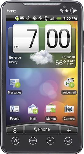 HTC Evo 4G Actual Size Image