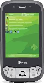 HTC P4350 Actual Size Image