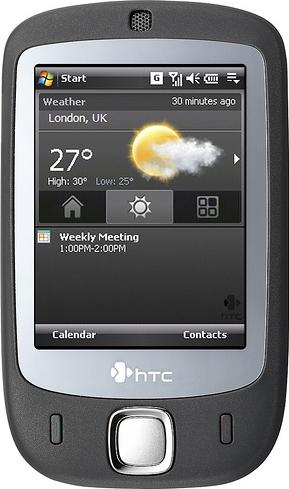 HTC Touch Actual Size Image