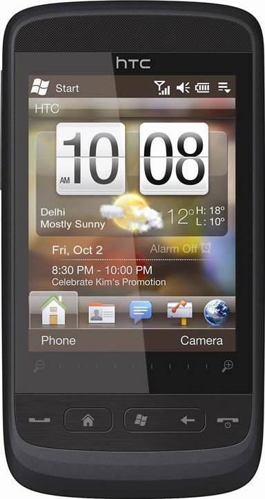 HTC Touch2 Actual Size Image