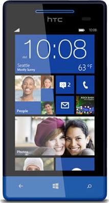 HTC Windows Phone 8S Actual Size Image