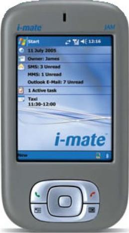 i-mate JAM Black Actual Size Image