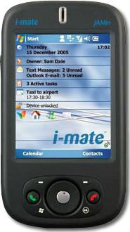 i-mate JAMin Actual Size Image