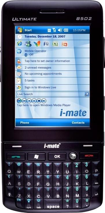 i-mate Ultimate 8502 Actual Size Image