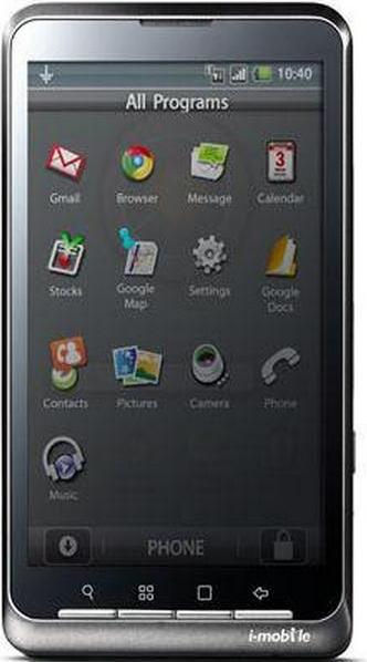 i-mobile i858 Actual Size Image