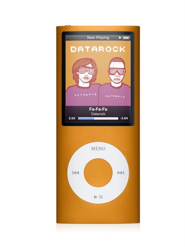 iPod Nano 4g Orange Actual Size Image