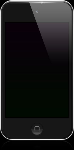 iPod Touch 4G (Black) Actual Size Image