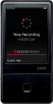 iriver E100 Actual Size Image