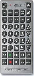 Jumbo Universal Remote Actual Size Image