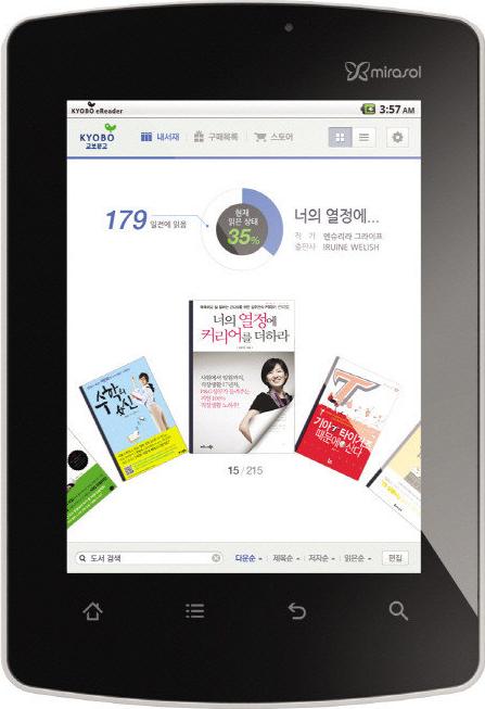 Kyobo eReader Actual Size Image