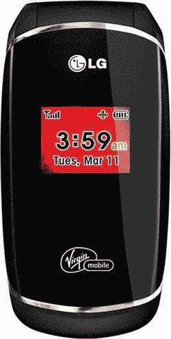 LG Flare Prepaid Phone (Virgin Mobile) Actual Size Image