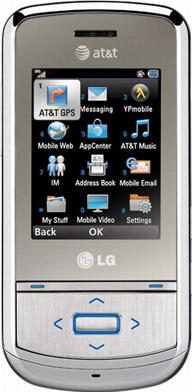LG GD710 Shine II Actual Size Image