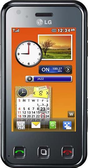 LG KC910 Renoir Actual Size Image