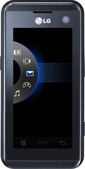 LG KF700 Actual Size Image