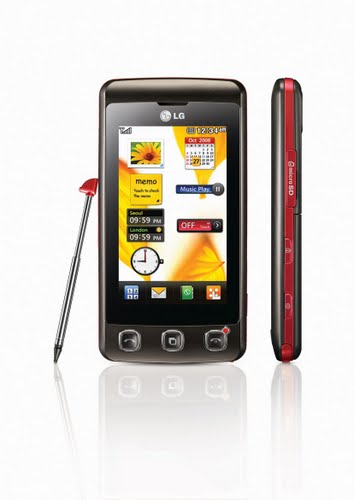 LG KP500 Actual Size Image